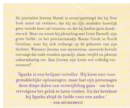 Nicholas sparks = Een stralend liefdesvuur - NIEUW IN FOLIE ! - 1