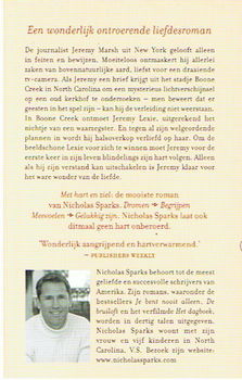 Nicholas sparks = Met hart en ziel - NIEUW IN FOLIE ! - 1