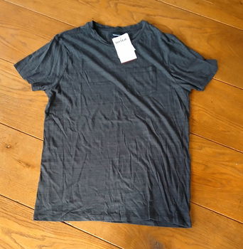 Shirt - t-shirt - donkergrijs gemêleerd - nieuw - 0