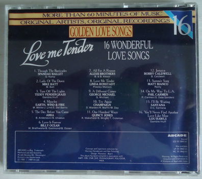 Originele CD Golden Love Songs 16: Love Me Tender van Arcade - 5