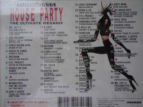 De CD Turn Up The Bass-House Party-The Ultimate Megamix 1991 - 1