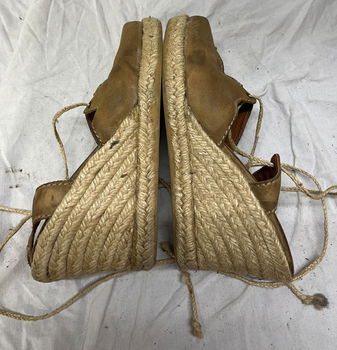 Espadrilles met bruin leder, marioalvino, maat 38 - 3