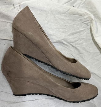 La strada pumps Beige bruin, daim leder, maat 39 - 2