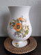 Vaas op voet wit decoupage met bloemenprint Handgemaakt - 0 - Thumbnail