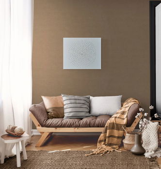 Schilderij textuur modern/abstract beige/zand Sandy Beach kleur - 2