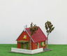 Huis met twee bomen H0/HO [NH1053] - 1 - Thumbnail