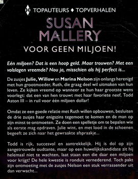 Susan Mallery = Voor geen miljoen - HQN Topcollectie 7 - 1