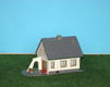 Huis met rode bank en poort HO/H0 [NH1329] - 0 - Thumbnail