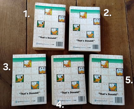 5x Donald Duck - Dubbelpocket 15 - 16 - 18 - 19 - 20 - 1