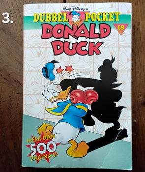 5x Donald Duck - Dubbelpocket 15 - 16 - 18 - 19 - 20 - 4