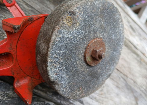 Vintage Metabo gietijzeren slijpsteen - Western Germany - 3