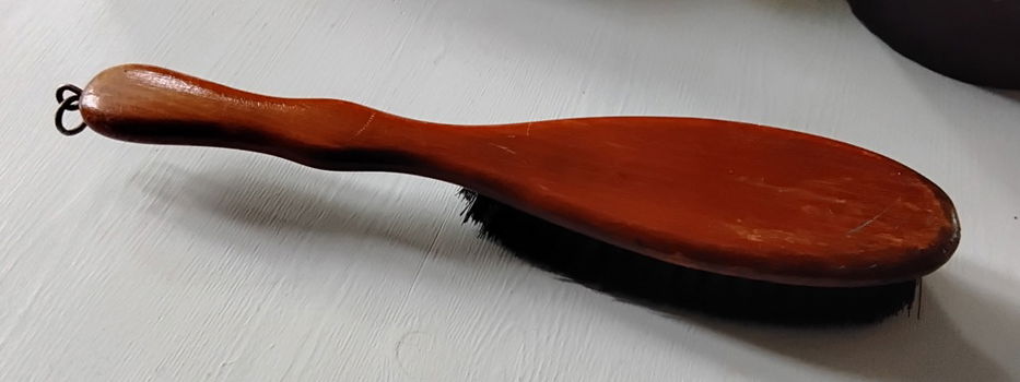 Vintage houten kledingborstel - 0