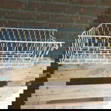 draadmandjes / opbergrekjes - nieuw, 5 stuks - afm: 55 x 32 x 17
