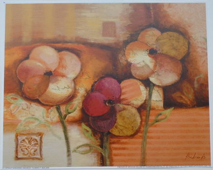 POSTER 25x20 cm BLOEMEN NIEUW - 1