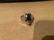 Stoere verchroomde ring met doodshoofddesign. - 2 - Thumbnail