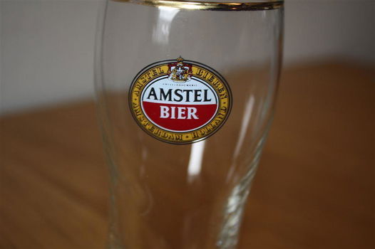Amstel bierglas in laarsvorm – met oud logo (15,9 cm) - 2