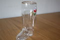 Kleine Amstel bierglas-laars – met rood-wit logo (15,6 cm) - 1 - Thumbnail