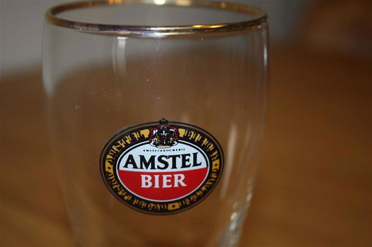 Kleine Amstel bierglas-laars – met misdruk logo (15,9 cm) - 3