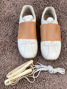 Bikkembergs beige/wit exclusieve sneakers, elastische sluiting - 2