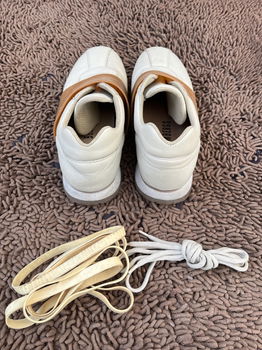Bikkembergs beige/wit exclusieve sneakers, elastische sluiting - 4