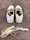 Bikkembergs beige/wit exclusieve sneakers, elastische sluiting - 4 - Thumbnail