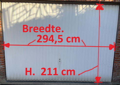 Hormann garagepoort 294,5 cm B. x 211 cm H. en/of onderdelen - 0