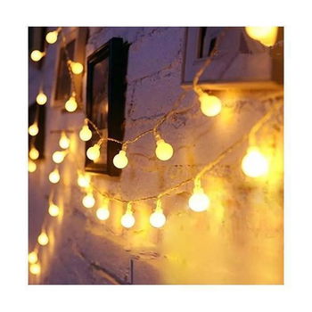 100 LED lichtsnoer 10 meter kerst bolletjes op netstroom - 1