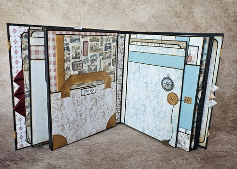 Finished Project handmade by scrapqueen the Time to Travel Suitcase + Mini Album - 6