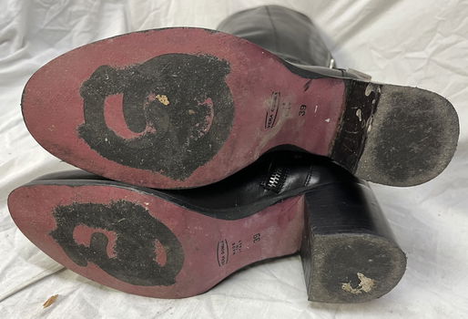 Laarzen met ritssluiting, zwart, maat 39, merk vera gomma, made in italy - 4