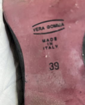 Laarzen met ritssluiting, zwart, maat 39, merk vera gomma, made in italy - 5