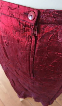 Sjieke rok - dieprood - moulin rouge - bordeaux rood - maat 44 - nieuw - 3