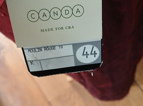 Sjieke rok - dieprood - moulin rouge - bordeaux rood - maat 44 - nieuw - 5