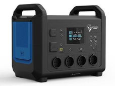 1500 Watt powerbank 230 volt, 12 volt, USB
