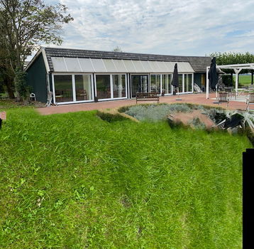 Op voorraad 2-delige kantel schuifpuien in wit kunststof 3000 x 2200 !!! - 0