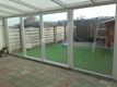 4-delige schuifpuien/ wit kunststof/ 5000 x 2100 - 5 - Thumbnail