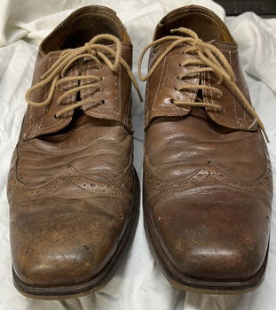 Geklede veterschoen, bruin leder, maat 44, merk scapa - 1