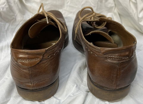 Geklede veterschoen, bruin leder, maat 44, merk scapa - 3