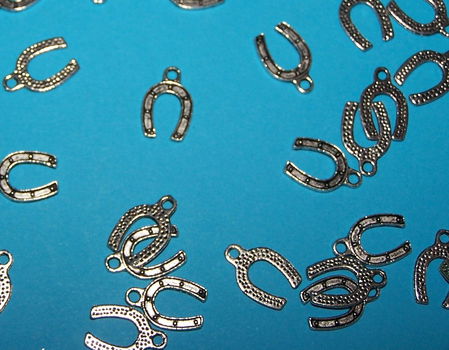 Hoefijzer bangle, Tibet zilver - 0