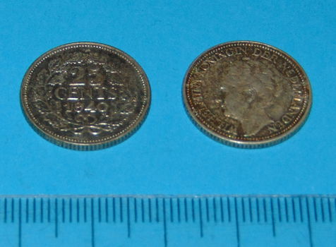 Nederland - kwartje 1940 - zilver - 0