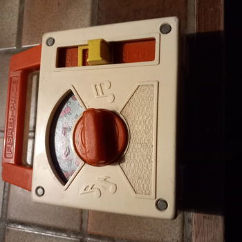 Fisher price., Radio , vintage - opwindsysteem - 0