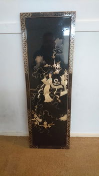 Te koop: Japans Houtsnijwerk (5delig) - Japans Houtsnijwerk (5delig) - 40 jr oud - zie foto's - 1