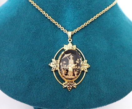 Ketting met schitterende hanger - 0
