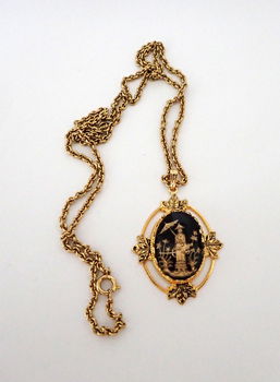 Ketting met schitterende hanger - 1
