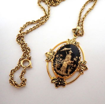 Ketting met schitterende hanger - 2