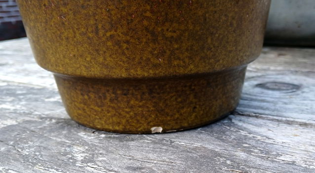 Vintage bloempot - fat lava - jaren 70 (+ mankementen) - 3
