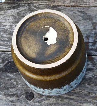 Vintage bloempot - fat lava - jaren 70 (+ mankementen) - 5