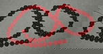 Streng rode Jade kralen. 6mm - 0 - Thumbnail