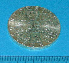 Oostenrijk - 50 schilling 1974 - 125jr Gendarmerie - zilver