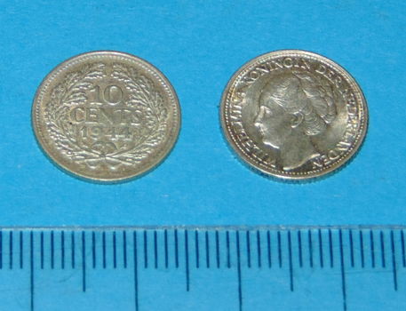 Nederland - dubbeltje 1944P - zilver - 0