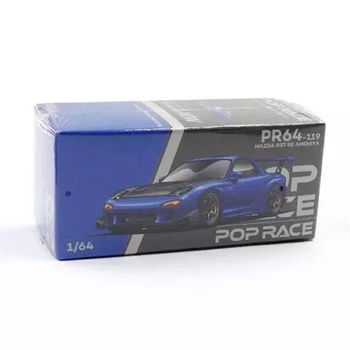 Mazda rx-7 (fd3s) re-amemiya widebody, metallic blue 1:64 Pop Race 097 - 3